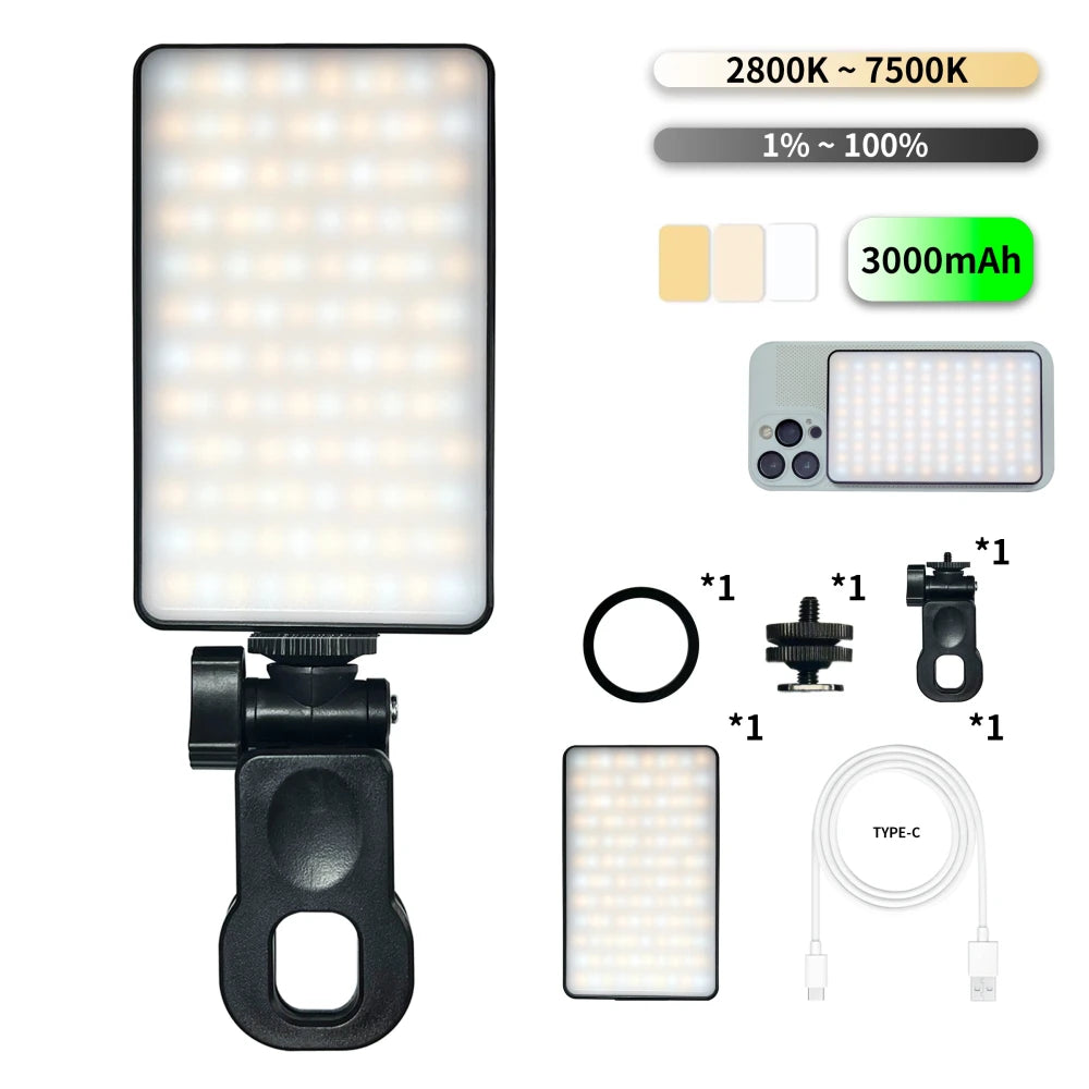 Rechargeable Magnetic LED Selfie Light