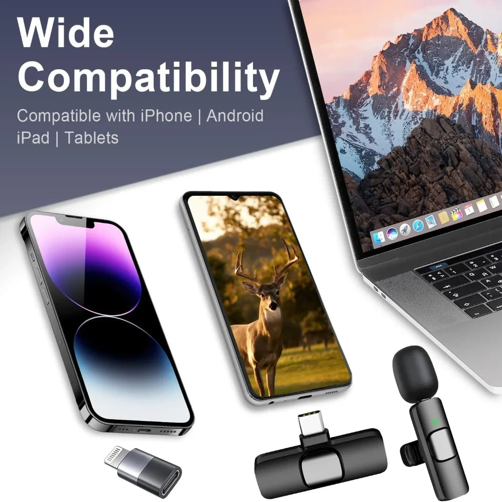 Wireless Lavalier Microphone Set